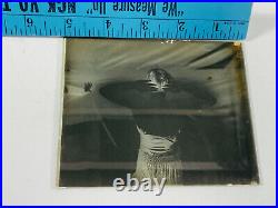 013 Antique VTG Photo Glass Negative Circus Carnival Strongwoman Sideshow muscle