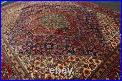 10 x 12'5 Vintage S Antique Geometric Oriental Carpet Hand Knotted Wool Area Rug