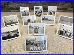 11 Antique Vintage ORIGINAL PHOTOS ASBURY PARK NJ Boardwalk Swan Boat Push Cart