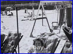 11 Antique Vintage ORIGINAL PHOTOS ASBURY PARK NJ Boardwalk Swan Boat Push Cart