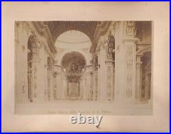 1860s LOT OF 7 ROME ITALY ORIGINAL VINTAGE ALBUMEN PHOTOS