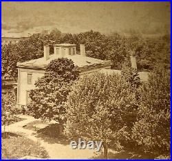 1860s Springfield MA Mass VIEW FROM ARSENAL TOWER NW Antique Stereoview PHOTO