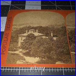 1860s Springfield MA Mass VIEW FROM ARSENAL TOWER NW Antique Stereoview PHOTO