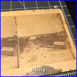 1880s FLORAL CITY Florida FL DUVAL ISLAND from HOTEL Antique STEREOVIEW PHOTO