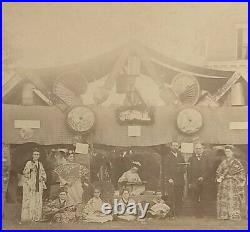 1886 Newburyport MA Antique Photo Card Griffin Fair Tea House 5 Columbus Ave Vtg