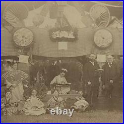 1886 Newburyport MA Antique Photo Card Griffin Fair Tea House 5 Columbus Ave Vtg