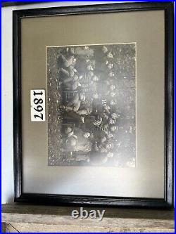 1897 Framed Vintage Football Photograph Team Photo / Poster Antique
