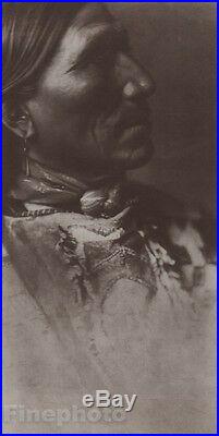 1900/72 Photo Gravure NATIVE AMERICAN INDIAN Sioux Tribe Art EDWARD CURTIS 11x14