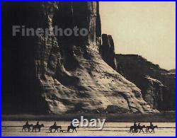 1900/72 Vintage EDWARD CURTIS Native AMERICAN INDIAN Canyon De Chelly Photo Art