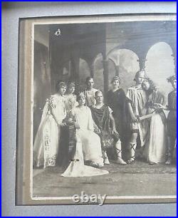 1900s Shakespeare's Cast Antique Photo, Framed