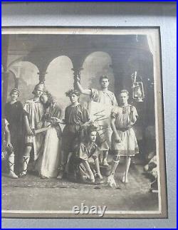 1900s Shakespeare's Cast Antique Photo, Framed