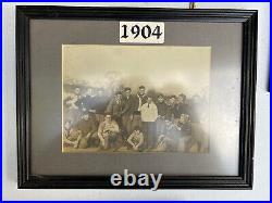 1904 Vintage Antique Football Framed Team Photograph Amazing Condition