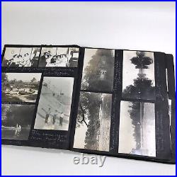 1910's Antique VTG 300 Photo Album Newman IL, SF Expositions, Big Basin, Oregon