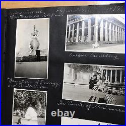 1910's Antique VTG 300 Photo Album Newman IL, SF Expositions, Big Basin, Oregon