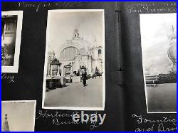 1910's Antique VTG 300 Photo Album Newman IL, SF Expositions, Big Basin, Oregon