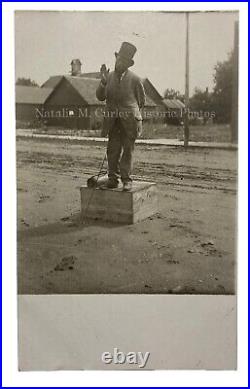 1910s Salesman Preacher Politician Stump Soapbox Speaker Photo RPPC