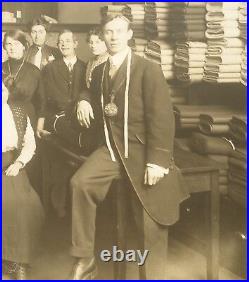 1912 WALTER H. CALDER antique vancouver B. C. Canada photo vtg tailor shop store