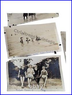 1916 Antique Photographs Cedar Point Lake Erie Summer Beach Bathing Suits