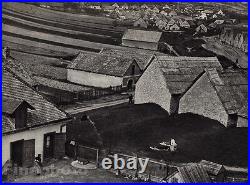 1919/72 Vintage ANDRE KERTESZ Village BUDAFOK Hungary Aerial Landscape Photo Art