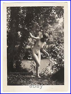 1920s Original MARCEL MEYS Female Nude Girl Woman Vintage Silver Gelatin Photo