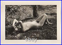 1920s Original MARCEL MEYS Female Nude Naked Model Vintage Silver Gelatin Photo