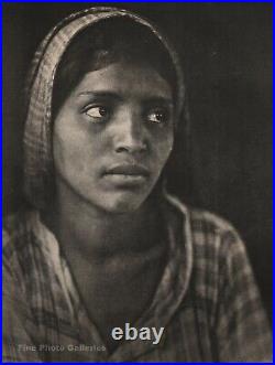 1920s Original Mexico Woman Portrait ALLIE BRAMBERG New York Art Collotype Photo