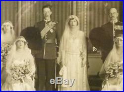 1922 HRH Princess Mary & Lascelle SIGNED Wedding Photograph Vandyk Original