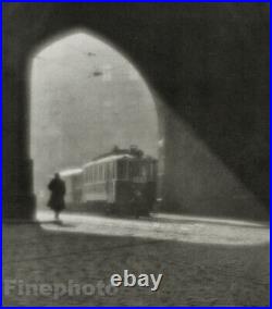 1924/78 Vintage JOSEF SUDEK Prague City Trolley Street Cart Czech Photo Gravure