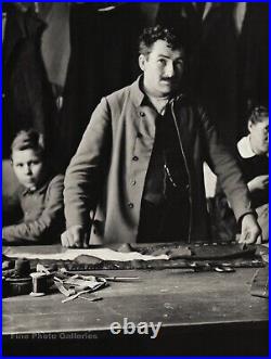 1924 Vintage AUGUST SANDER German Master Tailor Sewing Photo Gravure Art 12x16