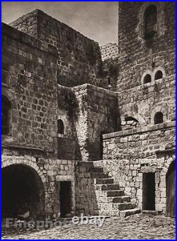 1925 Vintage HEBRON Courtyard Architecture ISRAEL Palestine Religion Photo Art