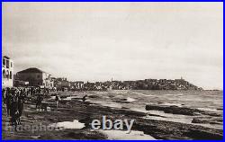 1925 Vintage JAFFA Village Kids Seascape Landscape ISRAEL Palestine Photo Art