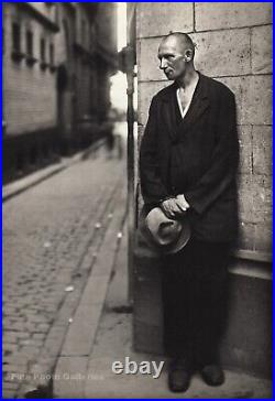 1928/71 Vintage AUGUST SANDER German Unemployed Poor Man Jobless Photo Gravure