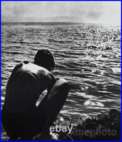 1933/88 Vintage Germany Semi Nude Male Boy Seascape HERBERT LIST Photo Art 16X12