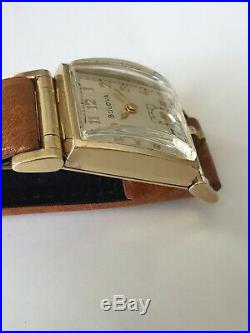 1940 Bulova Flip Up Photo Watch 17j 8AC Mens Wristwatch BIN $225