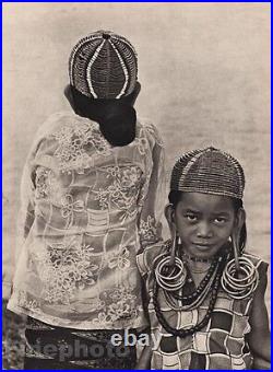 1940s Original Borneo CHILDREN Jewelry Beads Fashion Sarawak Photo Art K. F. WONG