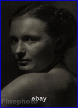 1942/78 Vintage JOSEF SUDEK Female Portrait MILENA Czech Photo Gravure Art 8X10