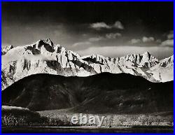 1944/72 Vintage ANSEL ADAMS Sierra Nevada Mountain Sky Landscape Photo Art 11X14