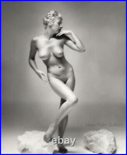 1950 Original ANDRE DE DIENES Female Nude Body Vintage Silver Gelatin Photograph