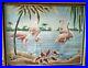 1950-s-Vintage-Mid-Century-Modern-Framed-Turner-Flamingo-s-Canvas-Picture-01-ll