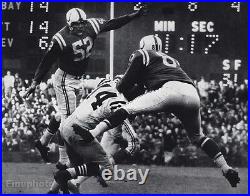 1950s NFL FOOTBALL Colts SZYSMANSKI BRAASE & 49ers TITTLE Photo Gravure Art