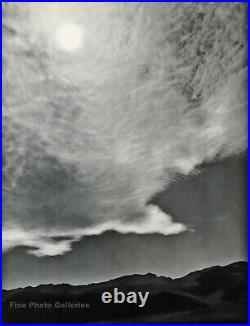 1950s Vintage ANSEL ADAMS Death Valley Clouds Landscape Photo Gravure Art 16x20