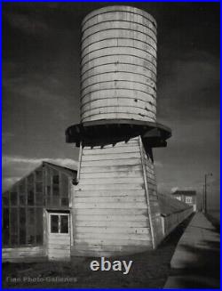1950s Vintage ANSEL ADAMS Old Water Tower San Francisco Cistern Photo Engraving