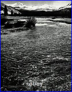 1950s Vintage ANSEL ADAMS Tuolumne River Mountain Yosemite Valley Photo Gravure