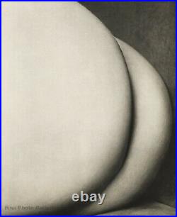 1950s Vintage Nude Female Butt By EDWARD WESTON Abstract Photo Gravure Art 11X14