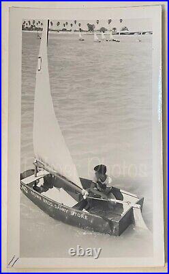 1953 SAILBOAT REGATTA Press PHOTOS & NEGATIVES Vintage Antique OOAK w COA 1950s