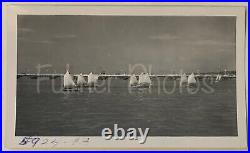 1953 SAILBOAT REGATTA Press PHOTOS & NEGATIVES Vintage Antique OOAK w COA 1950s