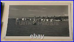 1953 SAILBOAT REGATTA Press PHOTOS & NEGATIVES Vintage Antique OOAK w COA 1950s