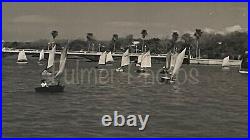 1953 SAILBOAT REGATTA Press PHOTOS & NEGATIVES Vintage Antique OOAK w COA 1950s