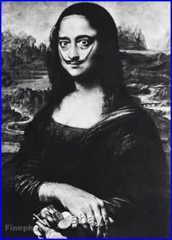 1954 Vintage SAVALDOR DALI Surreal Mona Lisa By PHILIPPE HALSMAN Photo Art 12x16