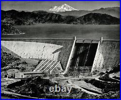 1958 Vintage ANSEL ADAMS Water Dam California Landscape Photo Gravure Art 11x14